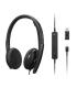 Lenovo 4XD1M45626 auricular y casco Auriculares Alámbrico Diadema USB Tipo C Negro