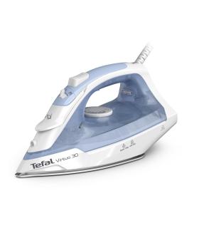 Tefal Virtuo 30 FV2C41E0 plancha Plancha vapor-seco Suela de cerámica 2000 W Azul, Blanco