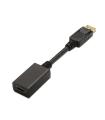 AISENS A125-0134 adaptador de cable de vídeo 0,15 m DisplayPort HDMI Negro