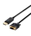 AISENS A125-0365 adaptador de cable de vídeo 2 m DisplayPort VGA D-SUB Negro