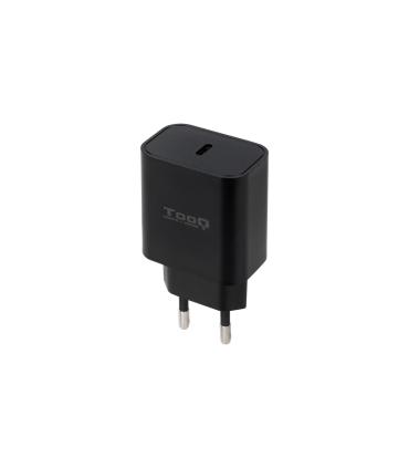 TooQ Cargador de Pared USB-C PD20W, Negro