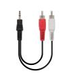 Nanocable CABLE AUDIO ESTEREO 3.5/M-2xRCA/M 1.5 M