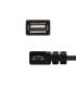 Nanocable CABLE USB 2.0 OTG ACODADO, TIPO MICRO B M-A H, NEGRO, 15 CM