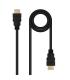 Nanocable Cable HDMI V2.0 4K@60Hz 18Gbps A M-A M, 1 m, Negro