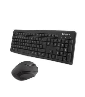 CoolBox COO-KTR-02W teclado Ratón incluido Oficina RF inalámbrico QWERTY Español Negro