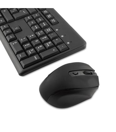 CoolBox COO-KTR-02W teclado Ratón incluido Oficina RF inalámbrico QWERTY Español Negro