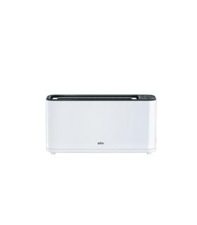 Braun HT3100WH tostadora 1 rebanada(s) 1000 W Negro, Blanco