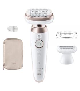 Braun Silk-épil 9 Flex 9-030 3D 40 pinzas Rosa, Blanco