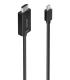 AISENS Cable conversor MINI DP a HDMI 4K@60Hz, MINI DP M-HDMI M, Negro, 0.6m