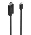 AISENS Cable conversor MINI DP a HDMI 4K@60Hz, MINI DP/M-HDMI/M, Negro, 0.6m