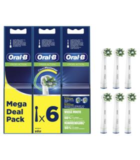 Oral-B CrossAction 80339534 cepillo de cabello 6 pieza(s) Blanco