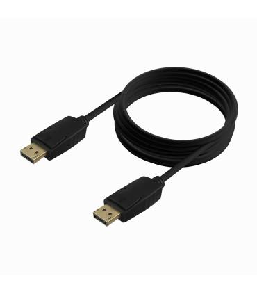 AISENS Cable DISPLAYPORT V1.2 CCS 4K@60Hz, DP M-DP M, Negro, 3.0m