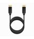 AISENS Cable DISPLAYPORT V1.2 CCS 4K@60Hz, DP M-DP M, Negro, 3.0m