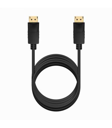 AISENS Cable DISPLAYPORT V1.2 CCS 4K@60Hz, DP M-DP M, Negro, 3.0m