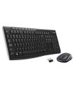 Logitech Wireless Combo MK270 teclado Ratón incluido Hogar USB QWERTY Español Negro