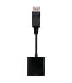 Nanocable Conversor DisplayPort a sVGA, DisplayPort/M-sVGA/H, Negro, 15 cm