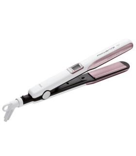 Rowenta SF7660 Utensilio de peinado Plancha de pelo Caliente Rosa, Blanco