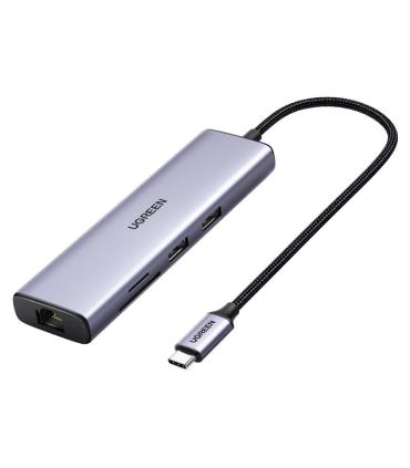 Ugreen 60515 base para portátil y replicador de puertos Alámbrico USB 3.2 Gen 1 (3.1 Gen 1) Type-C Gris