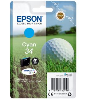 Epson Golf ball Singlepack Cyan 34 DURABrite Ultra Ink