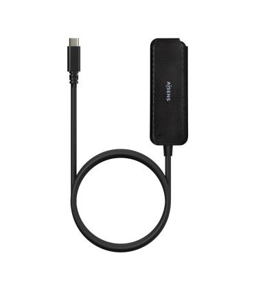 AISENS Hub USB 3.1 USB-C, USB-C M-4x Tipo A H, Negro, 60cm