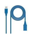 Nanocable CABLE USB 3.0, TIPO A/M-A/H, AZUL, 2.0 M