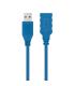 Nanocable CABLE USB 3.0, TIPO A M-A H, AZUL, 2.0 M