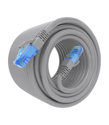 AISENS Cable De Red Latiguillo RJ45 Cat.6 UTP AWG26 CCA, Gris, 15 m