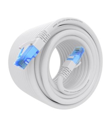 AISENS Cable De Red Latiguillo RJ45 Cat.6 UTP AWG26 CCA, Blanco, 20 m