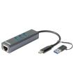 D-Link DUB-2332 base para portátil y replicador de puertos Alámbrico USB Tipo C Gris