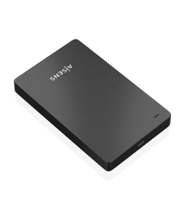 AISENS Caja Externa 2.5″ 9.5mm SATA a USB-C USB3.1 Gen1, Negra