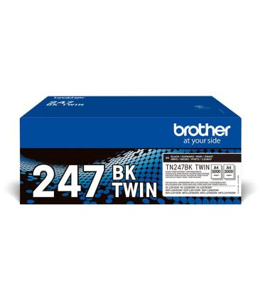 Brother TN-247BKTWIN cartucho de tóner 2 pieza(s) Original Negro