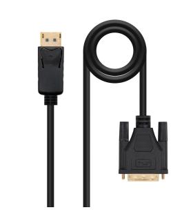 Nanocable Cable conversor DISPLAYPORT a DVI, DP M - DVI M, Negro, 2.0 M