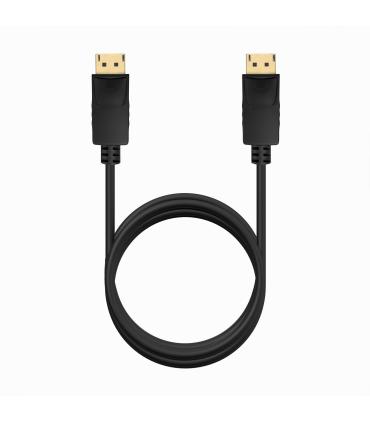 AISENS Cable DISPLAYPORT V1.2 CCS 4K@60Hz, DP M-DP M, Negro, 1.5m