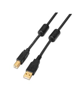 AISENS A101-0010 cable USB USB 2.0 3 m USB A USB B Negro