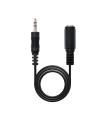 Nanocable 10.24.0201 cable de audio 1,5 m 3,5mm Negro