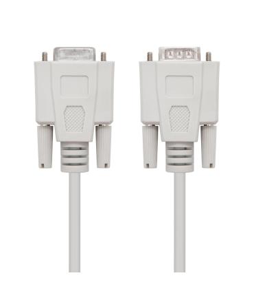 Nanocable 10.14.0502 cable de serie Beige 1,8 m DB9