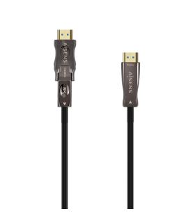 AISENS Cable Hdmi V2.1 AOC Desmontable Ultra Alta Velocidad   Hec 8K@60Hz 4K@120Hz 4 4 4 48Gbps, A M-D A M, Negro, 20M