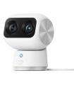 Eufy Security Indoor Cam S350, cámara doble, cámara de seguridad con resolución 4K UHD, zoom de 8× y PTZ de 360°, IA para