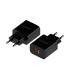 AISENS Cargador 20W, 1xUSB-C PD3.0, 1xUSB-A QC3.0, Negro