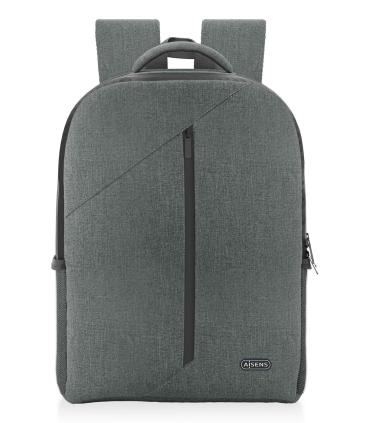 AISENS Mochila premium para portátil 15.6, Gris