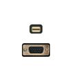 AISENS Cable conversor Mini DP A VGA, Mini DP/M - VGA/M, Negro, 2.0m