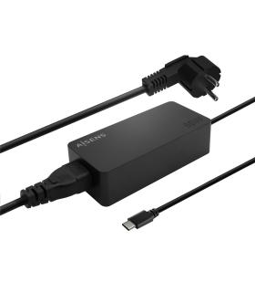 AISENS Cargador 65W PD3.0 1XUSB-C 1.8M, Negro