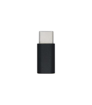 AISENS Mini Adaptador USB-С USB 2.0, Tipo Micro-B H-USB-С M, Negro