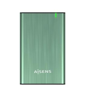 AISENS Caja Externa 2.5" ASE-2525SGN 9.5 mm SATA A USB 3.0 USB 3.1 Gen1, Verde Primavera