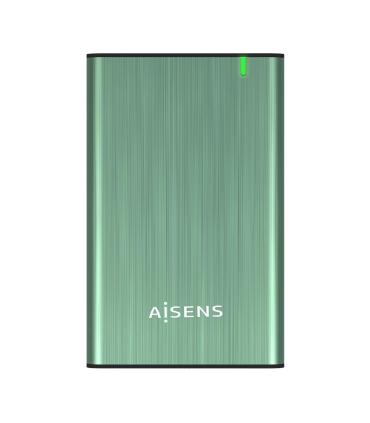 AISENS Caja Externa 2.5" ASE-2525SGN 9.5 mm SATA A USB 3.0 USB 3.1 Gen1, Verde Primavera