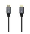 AISENS Cable HDMI V2.1 Ultra Alta Velocidad / HEC 8k@60Hz 48Gbps, A/M-A/M, Gris/Negro, 3.0m