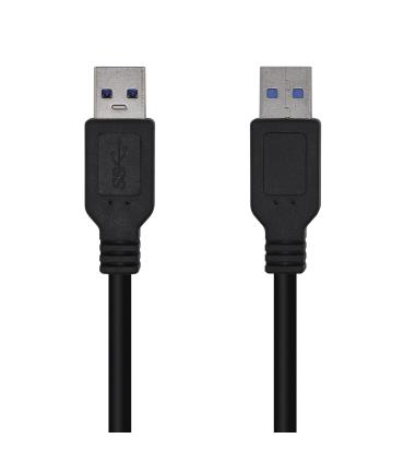 AISENS Cable USB 3.0, Tipo A M-A M, Negro, 1.0m