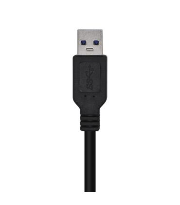 AISENS Cable USB 3.0, Tipo A M-A M, Negro, 1.0m