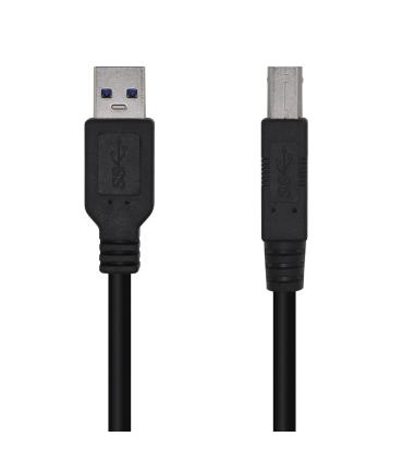 AISENS Cable USB 3.0 Impresora Tipo A M-B M, Negro, 2.0m