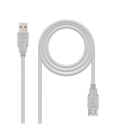 Nanocable CABLE USB 2.0, TIPO A M-A H, BEIGE, 1.8 M